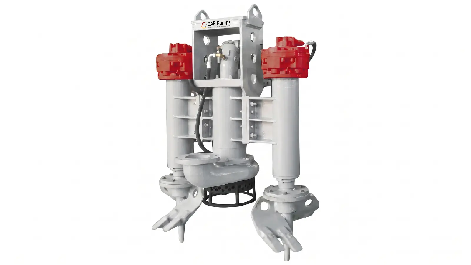 Excavator Dredge Pump Attachment DAE Pumps excavator dredge pump attachment with mounting bracket and twin side cutters