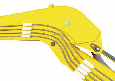 Hawk Long Reach Excavator Pluming Brackets
