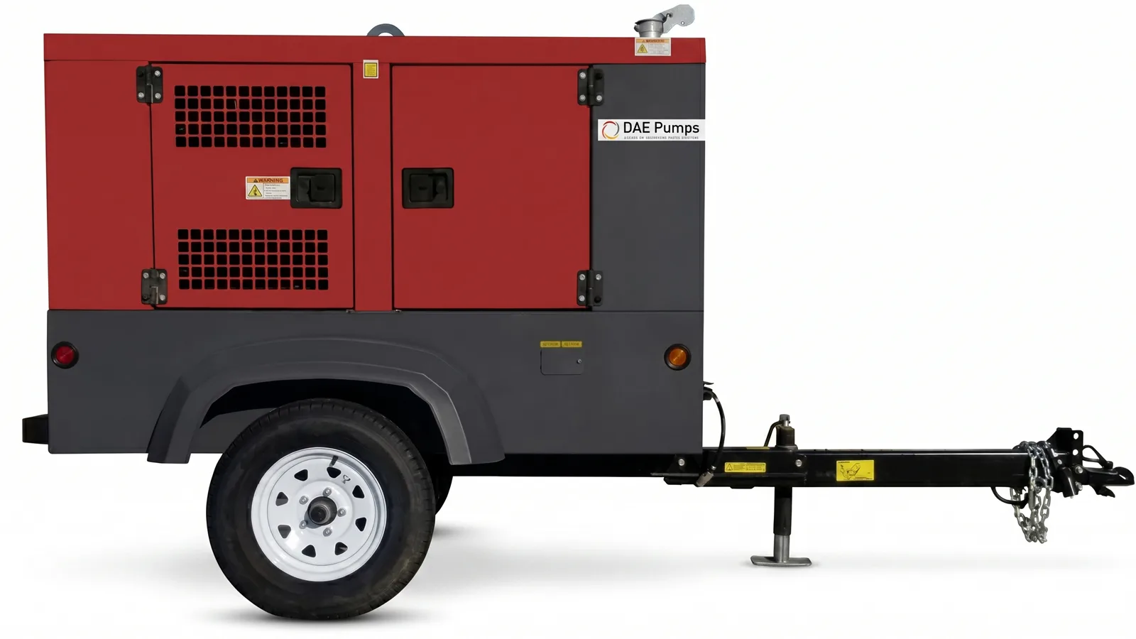 Industrial Power Generator DAE Pumps Horton mobile diesel generator on a trailer
